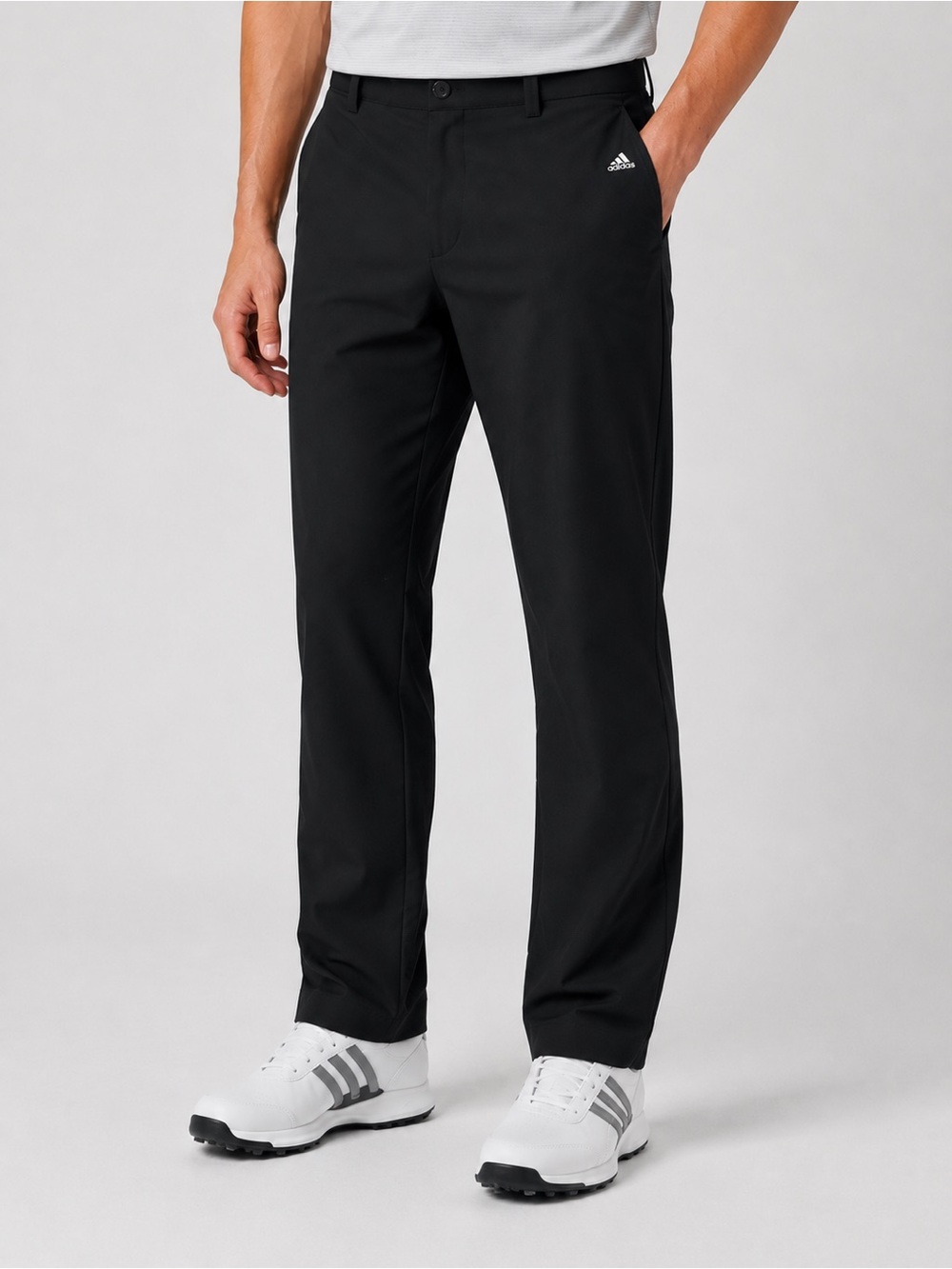 Adidas Golf Pants Men's 30x32 Black Sport Performance Stretch Straight Leg Solid